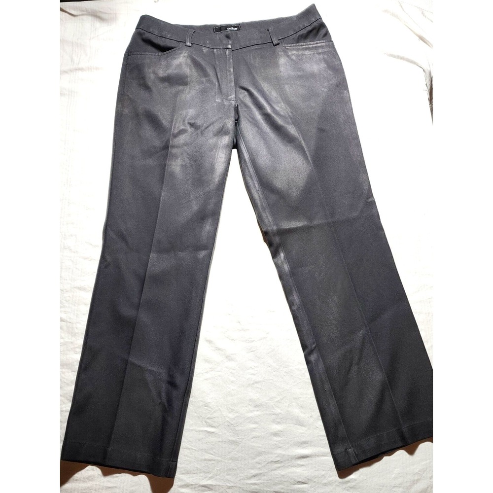 Oobe Pants Mens Size 12/29 Dark Gray Flat Front Work Uniform Casual Formal